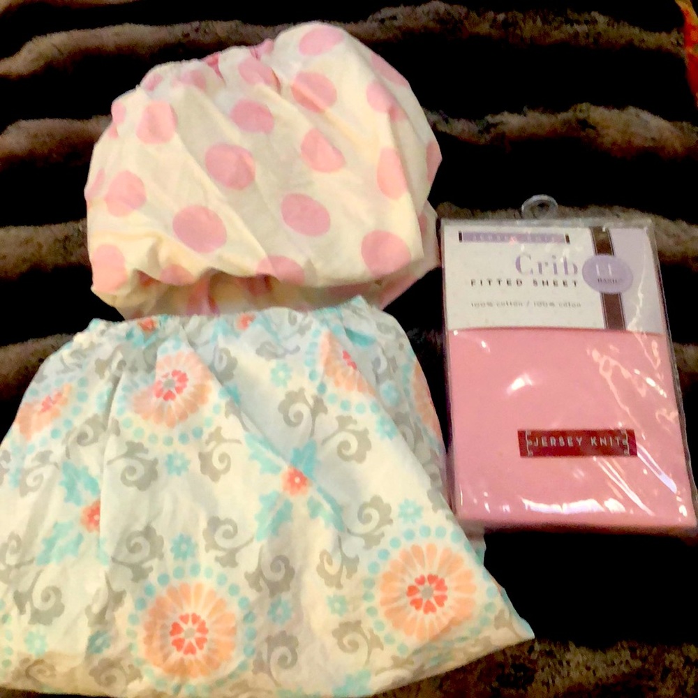 3 Fitted crib bed sheets